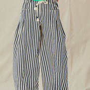 Rope Drawstring Balloon Pants Pleated Front