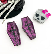 Halloween Skull Hair Clips, Easter Coffin Claw Clip