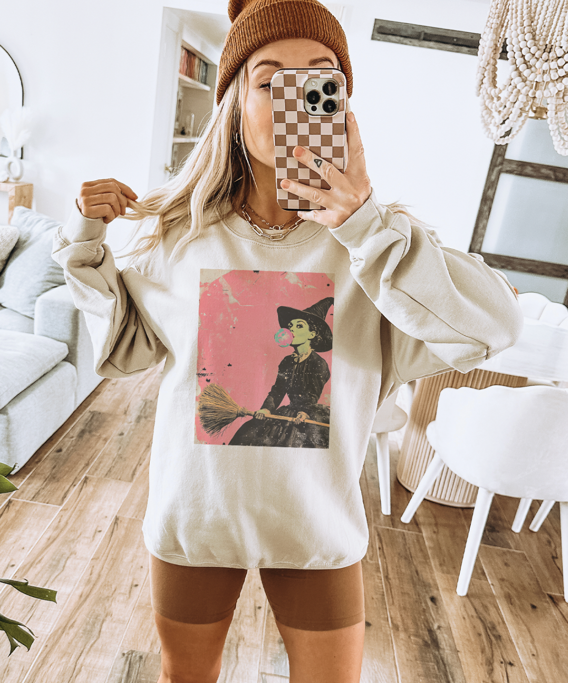 Resting Witch Face Disco Pop Halloween Sweatshirt