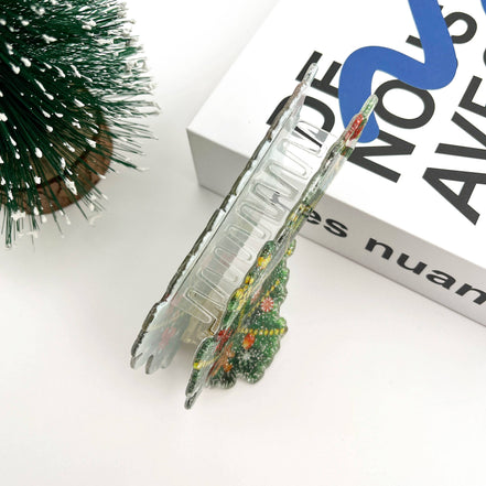Christmas Tree Hair Clip,Christmas Claw Clip