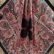 Black and Red Paisley Wild Rag