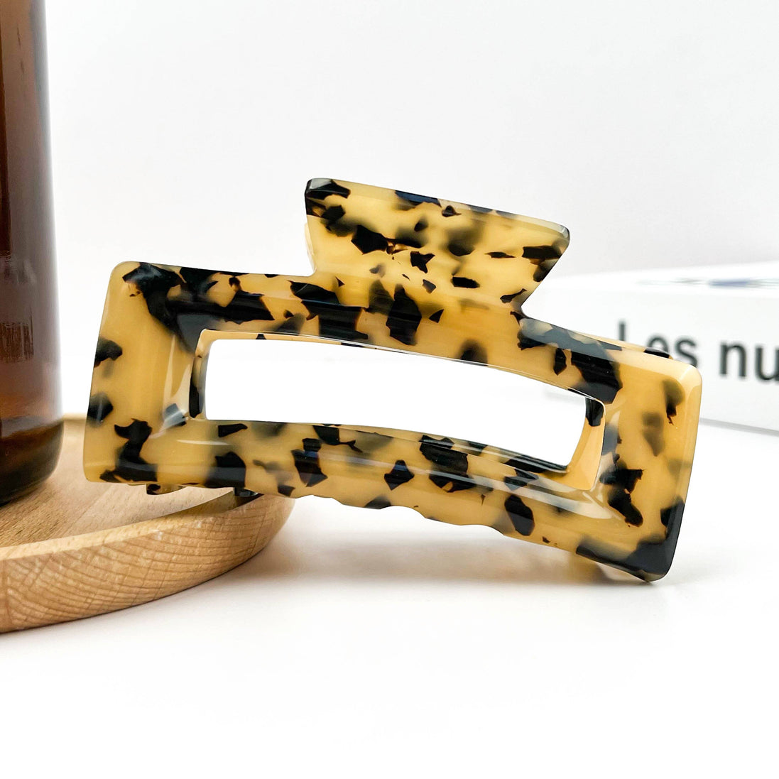 Rectangular Acetate Hair Claw, Premium Quality Hair Clip