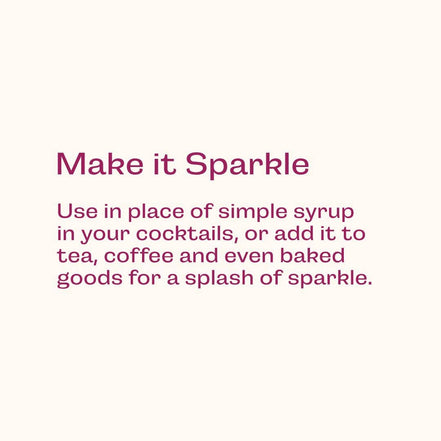 Glitter Simple Syrup, 16 fl oz with Edible Glitter