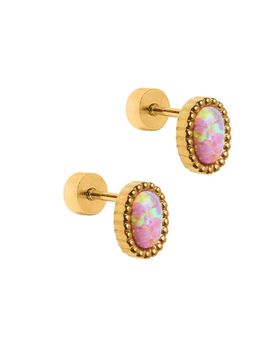 Luna Opal Light stud Earrings