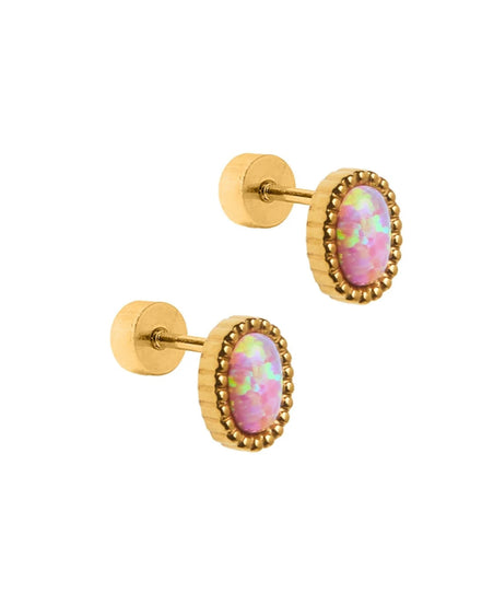 Luna Opal Light stud Earrings