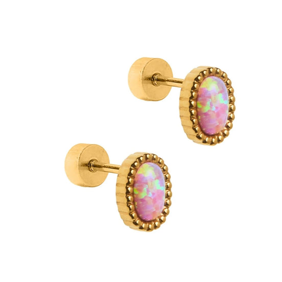 Luna Opal Light stud Earrings