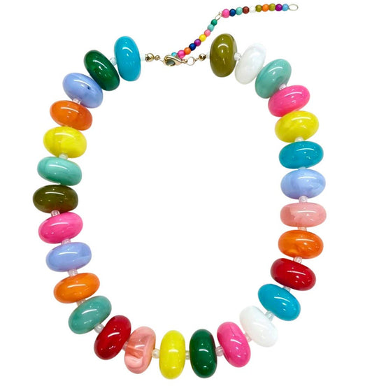 Bailey Chunky Beaded Necklace- Multi