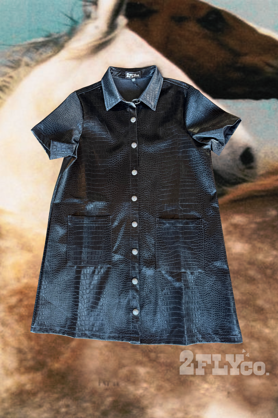 THA WILD EDIT CROC DRESS