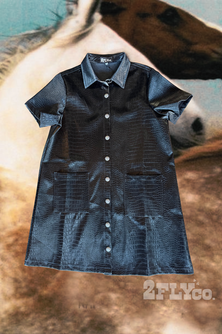 THA WILD EDIT CROC DRESS