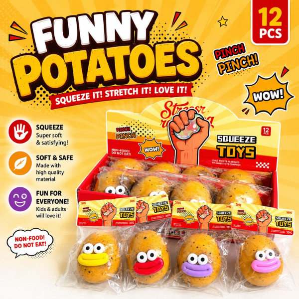 Funny Potatoes – Smush Pinch Squeeze Toy