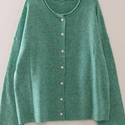 12W3789N-Soft Touch Button Cardigan