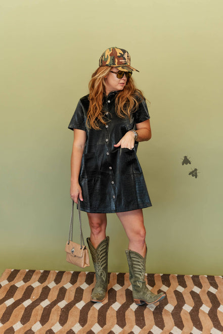 THA WILD EDIT CROC DRESS
