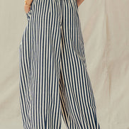 Rope Drawstring Balloon Pants Pleated Front