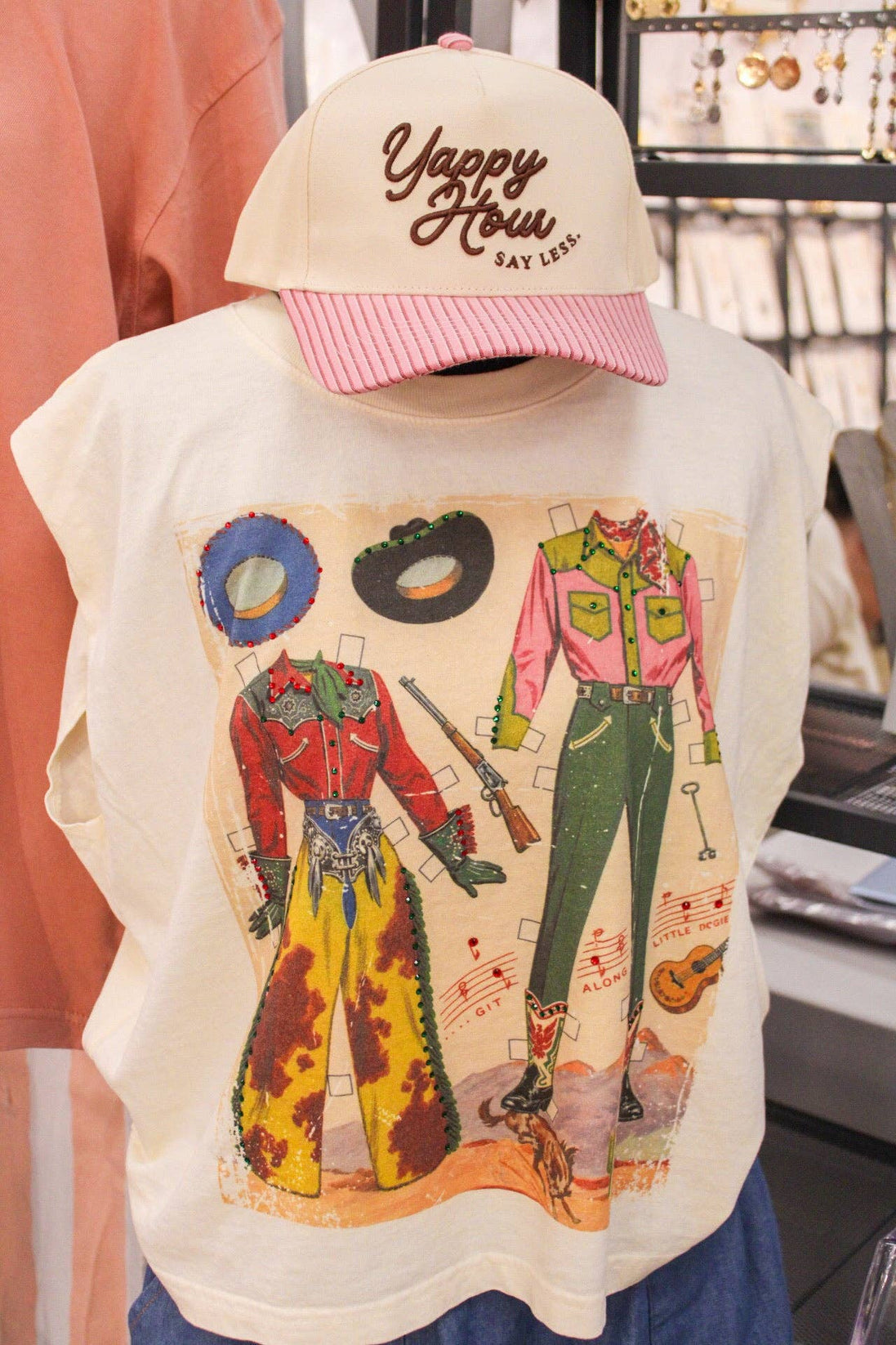 RODEO DRESS UP MUSCLE TEE
