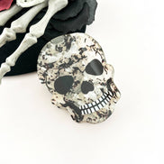 Black Skull Hair Claw Clip, Halloween Hair Clip