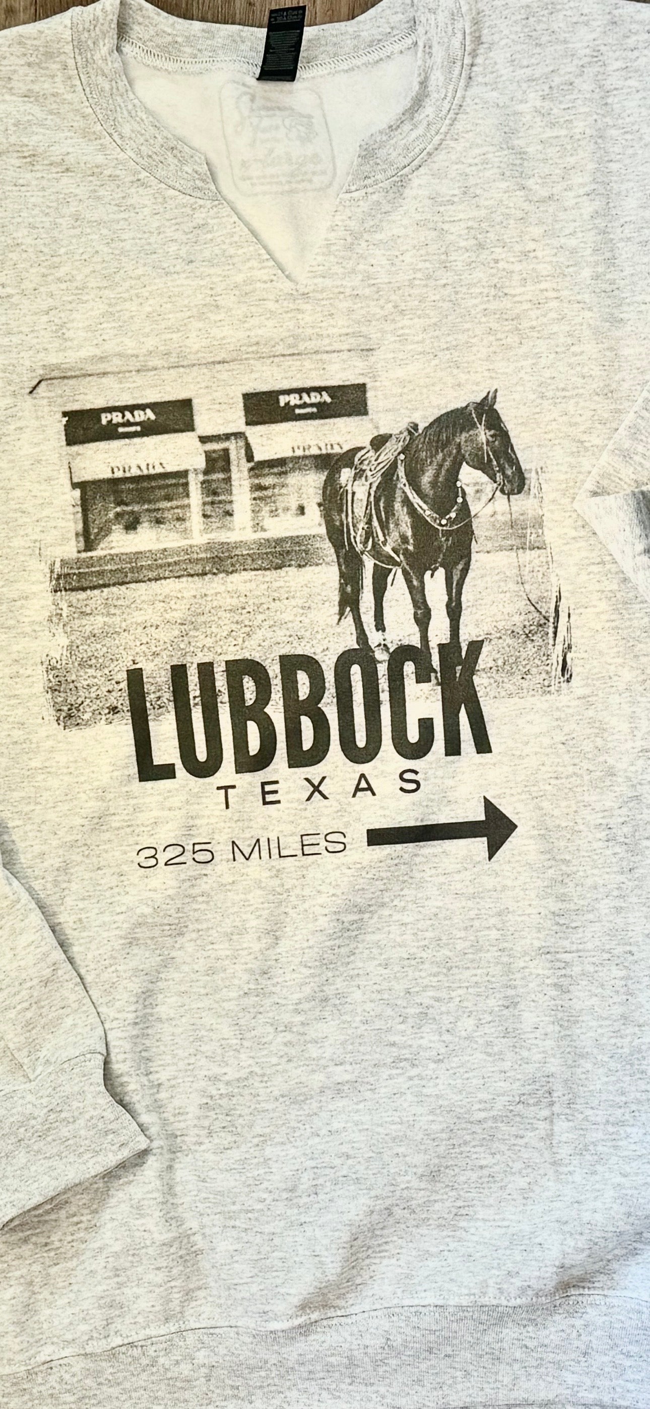 OFF TO MARFA LUBBOCK SWEATSHIRT