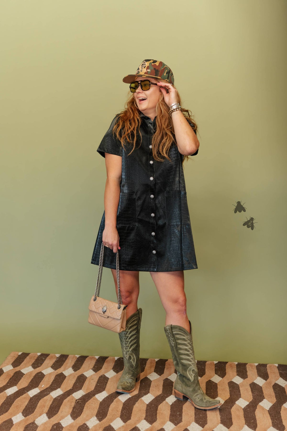 THA WILD EDIT CROC DRESS
