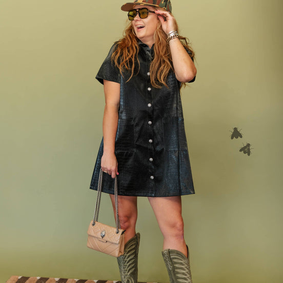 THA WILD EDIT CROC DRESS