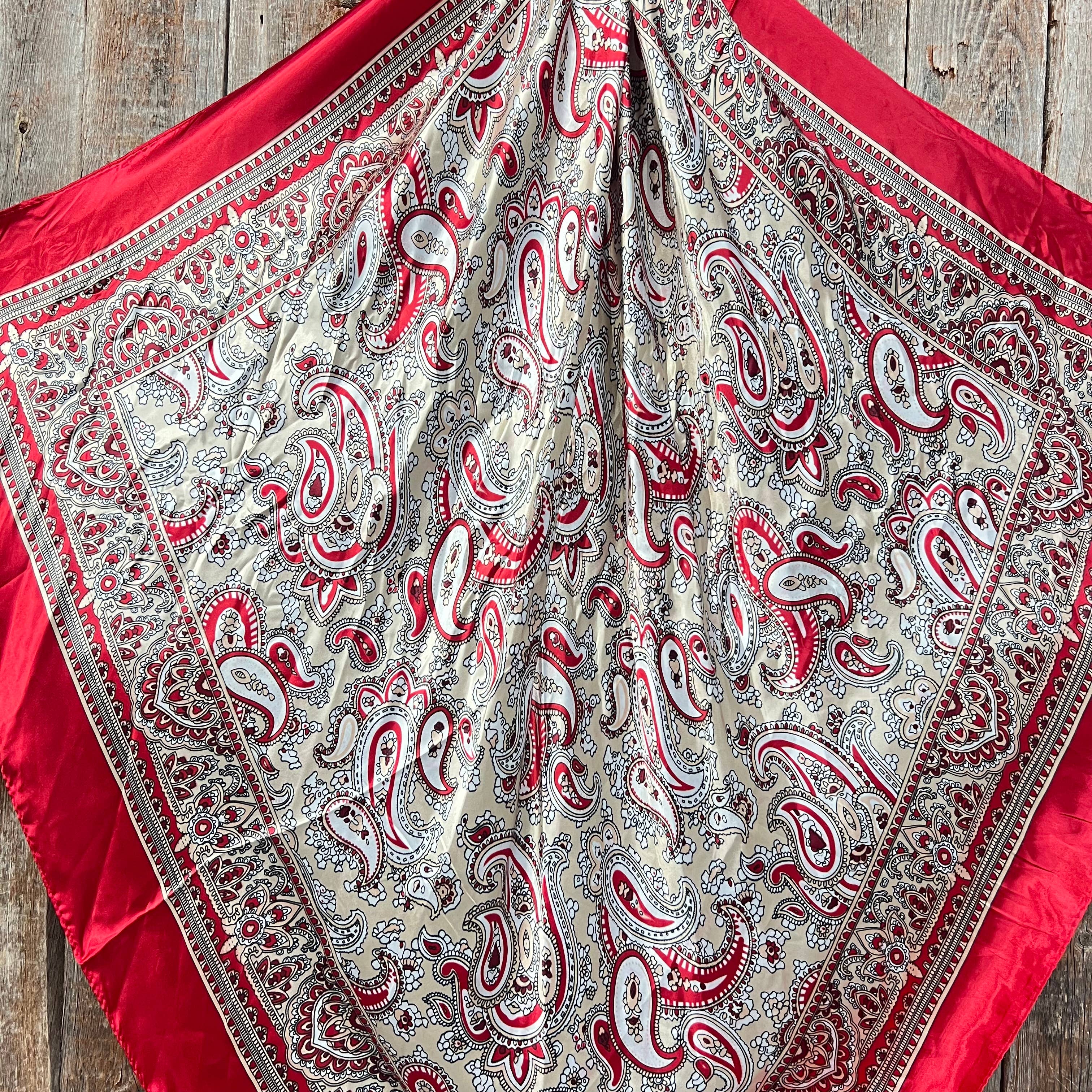 Classic Red Paisley Wild Rag