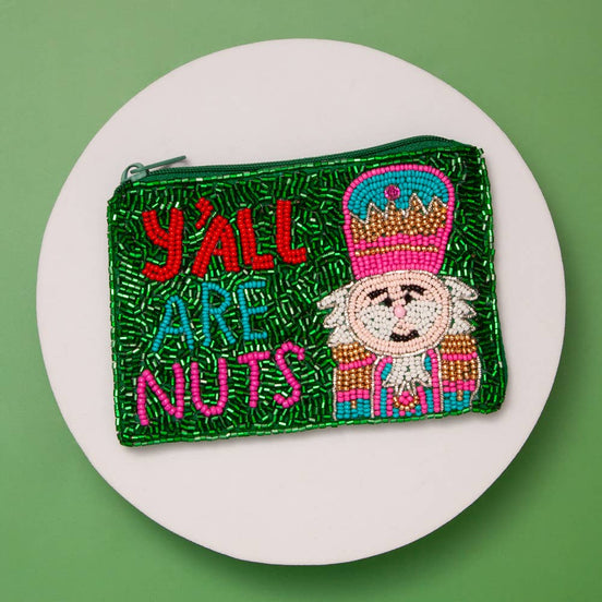 Christmas Y'all Are Nuts Coin Bag