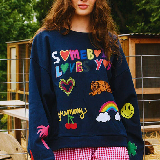 Somebody Loves You' Graphic Sweatshirts