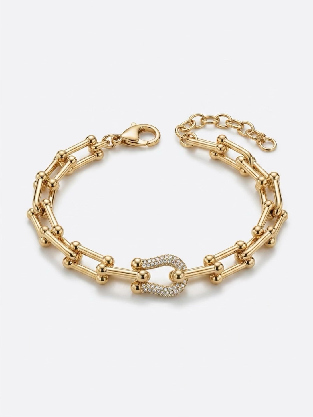 Silver Tone Link Bracelet
