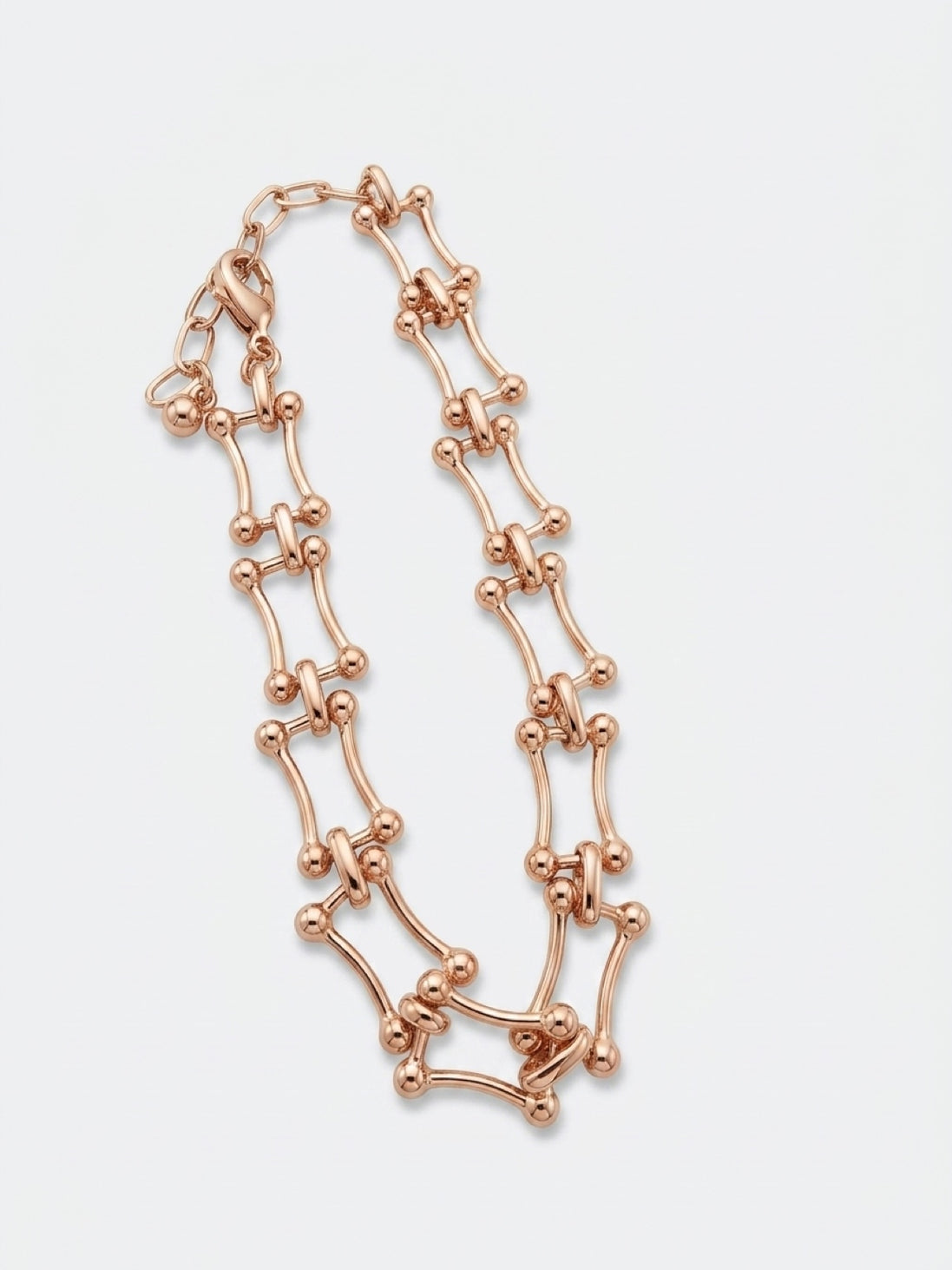 Gold link statement Bracelet