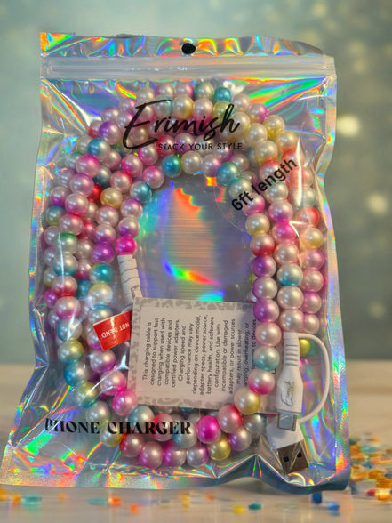 6-ft beaded phone charging cable