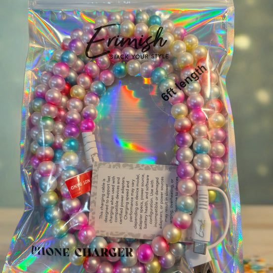 6-ft beaded phone charging cable