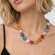 Multicolor Crystal Necklace