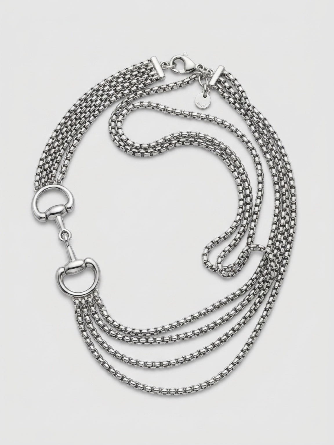 Layered Horse Bit Necklace