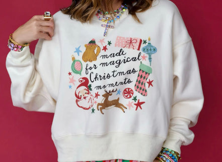 Christmas Moments Crop Sweatshirt