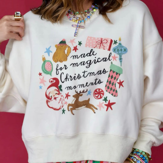 Christmas Moments Crop Sweatshirt