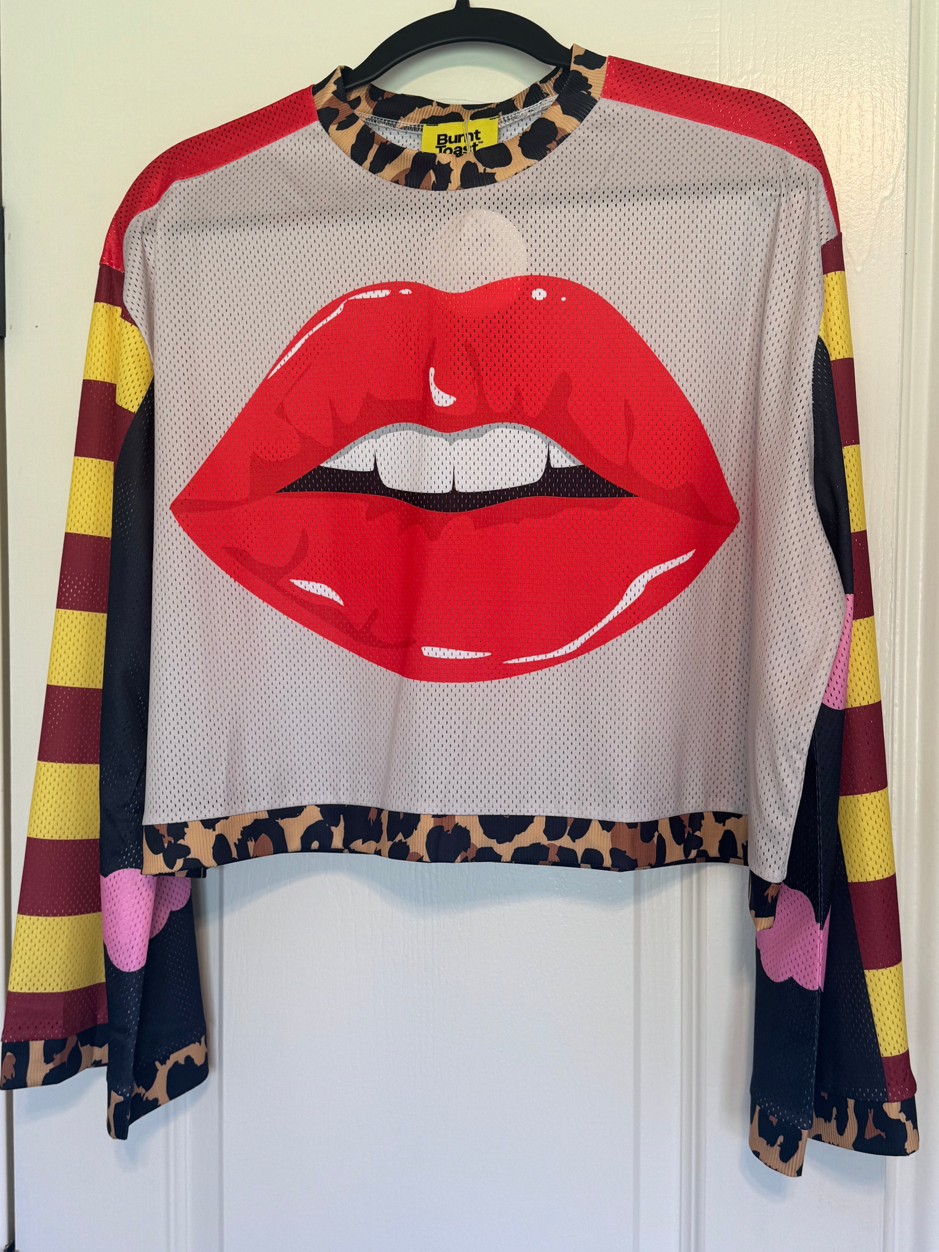Don’t Quote Me Cropped Mesh Top