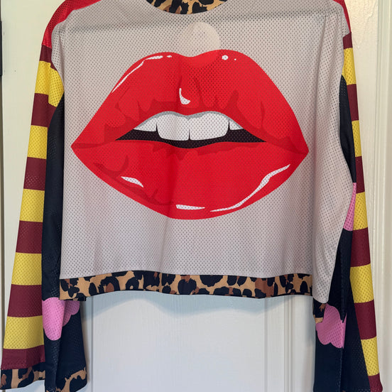 Don’t Quote Me Cropped Mesh Top