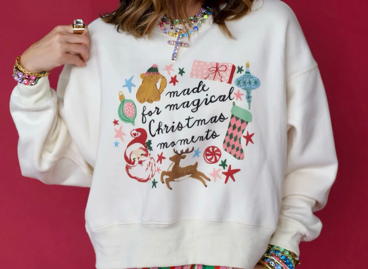 Christmas Moments Crop Sweatshirt