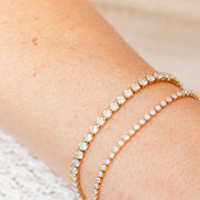 Tennis Bracelet (Gold)