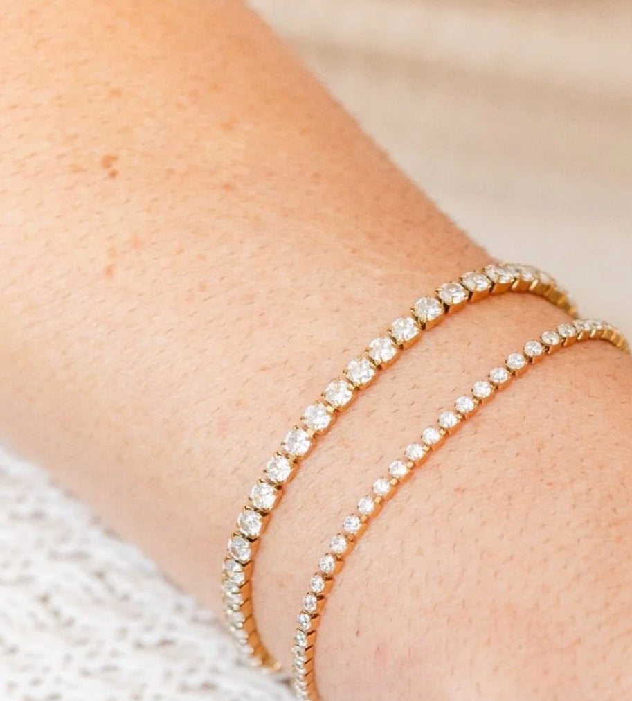 Tennis Bracelet (Gold)