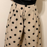 Pleated High waisted cropped Wide Leg