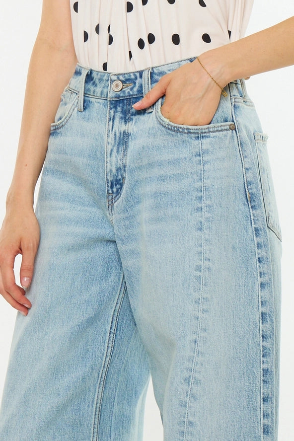 KanCan Low Slung Barrel jeans