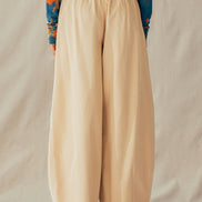 Rope Drawstring Balloon Pants Pleated Front