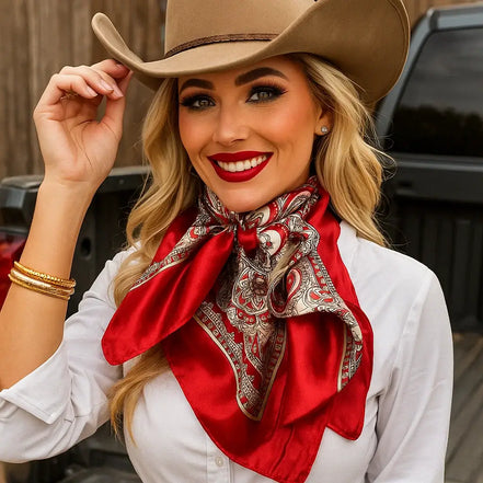 Classic Red Paisley Wild Rag