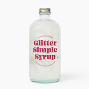 Glitter Simple Syrup, 16 fl oz with Edible Glitter