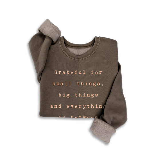 GRATEFUL FOR SMALL THINGS MINERAL SWEATSHIRT