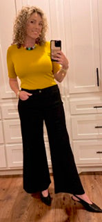 Wide leg slacks