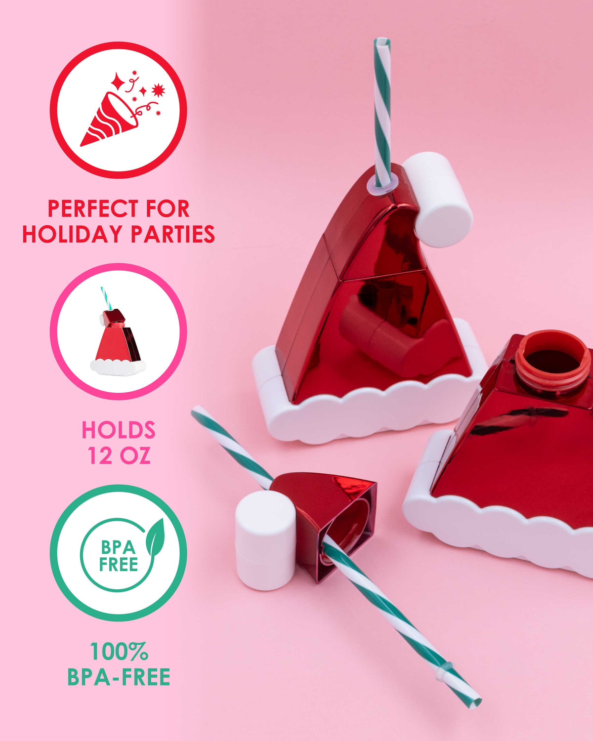 Santa Hat Sipper Cup