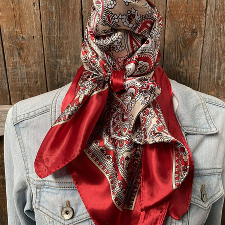 Classic Red Paisley Wild Rag