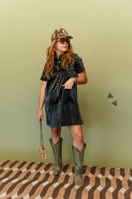 THA WILD EDIT CROC DRESS