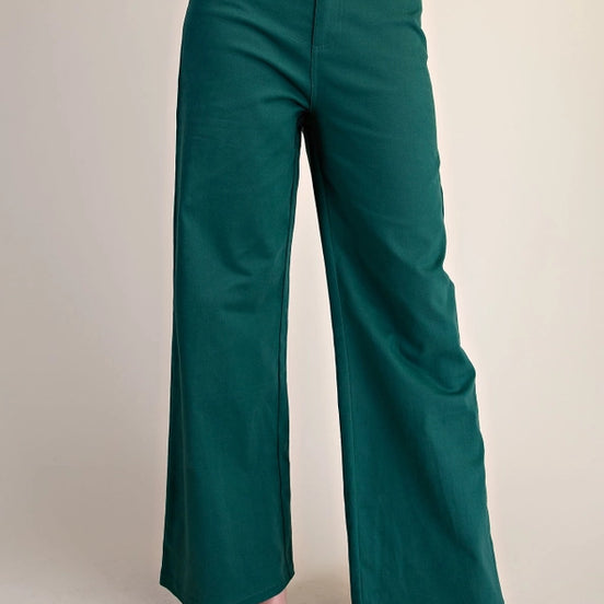 High-Waist Straight Stretchy Pants