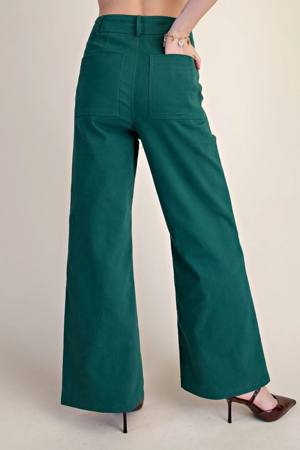 High-Waist Straight Stretchy Pants